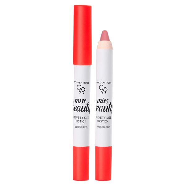 Miss Beauty Velvety Kiss Lipstick - 08 Cool Pink